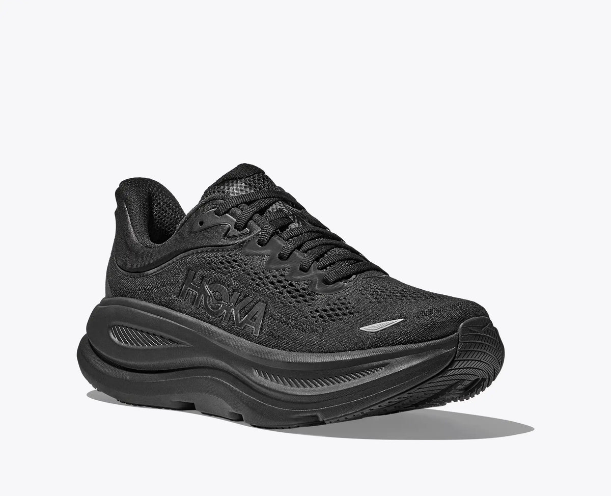 HOKA Bondi 9 — Black / Black — vue 6