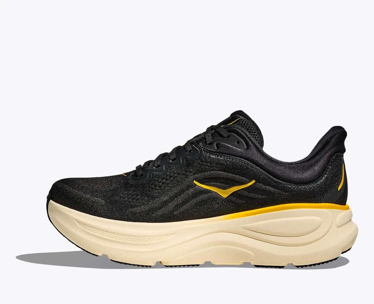 HOKA Bondi 9 — Carbon Black / Yellow Gold — vue 8