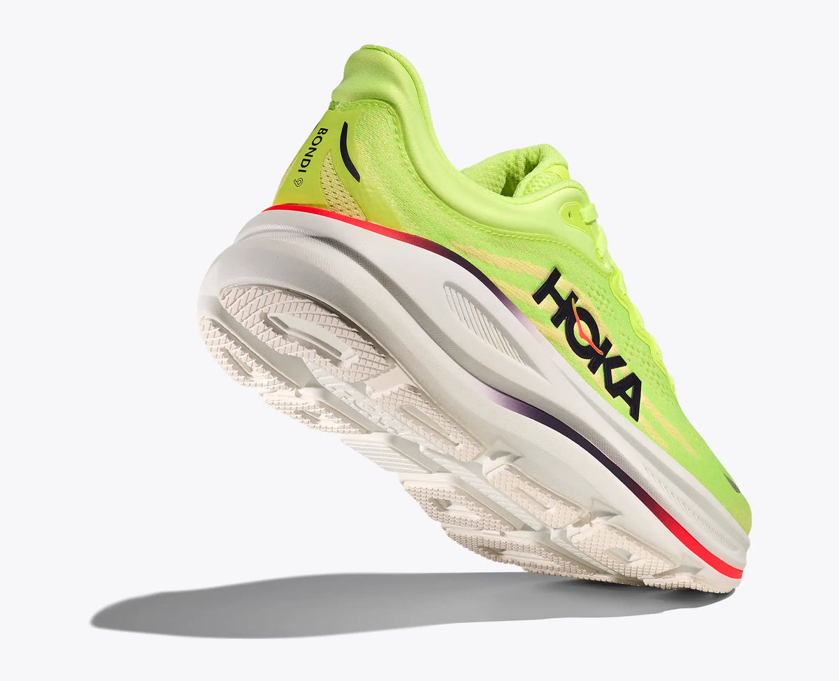 HOKA Bondi 9 — Neon Yuzu / Sunlight — vue 4