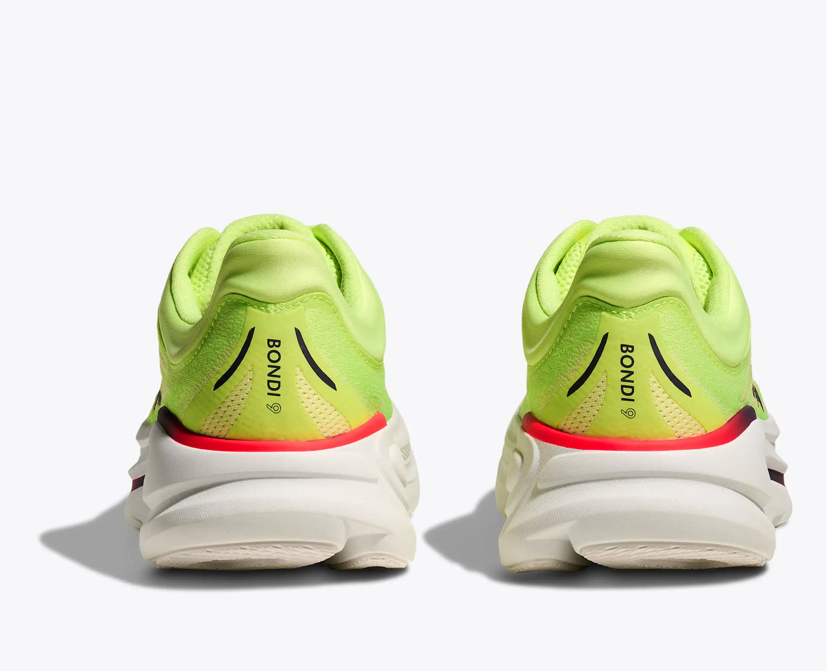 HOKA Bondi 9 — Neon Yuzu / Sunlight — vue 5
