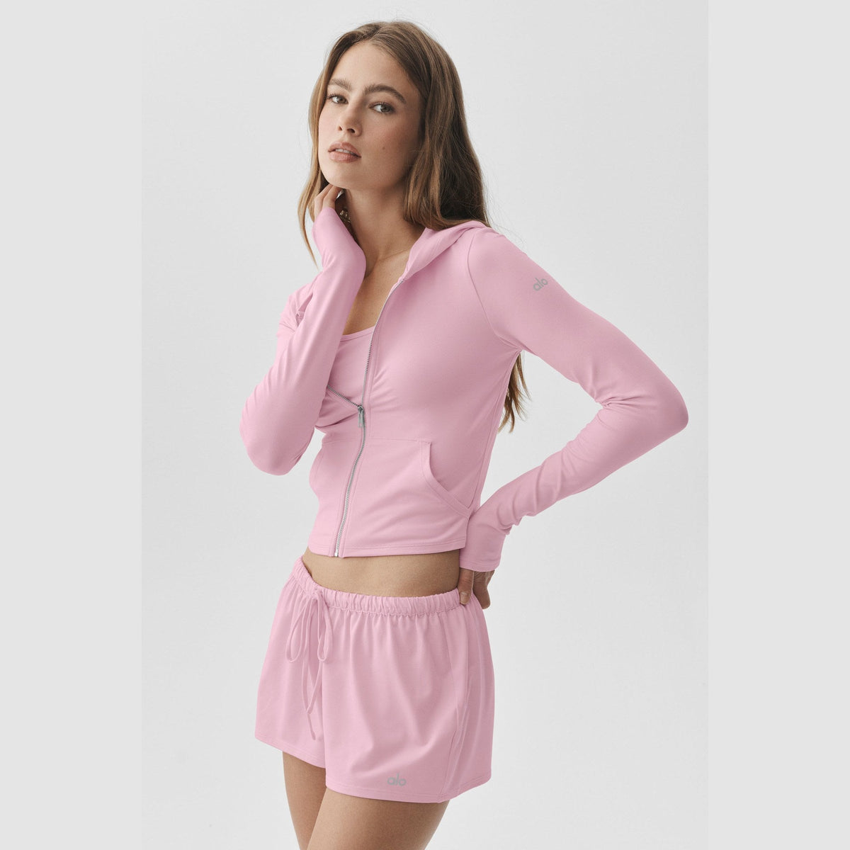 Alosoft Fitted Zip Hoodie