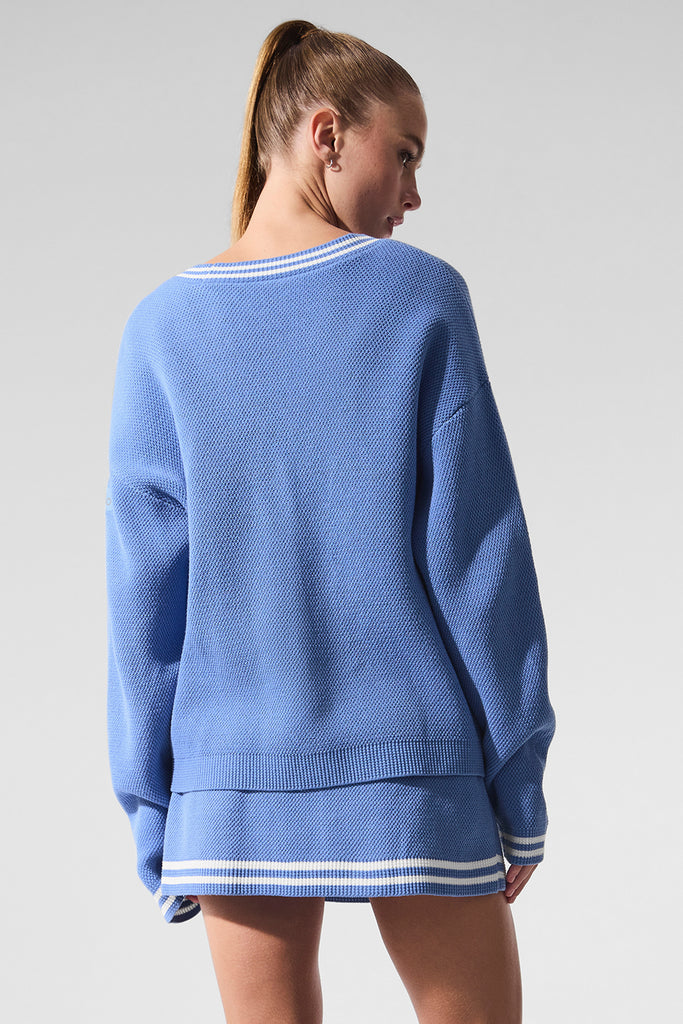 Tennis Club Sweater Knit Cardigan