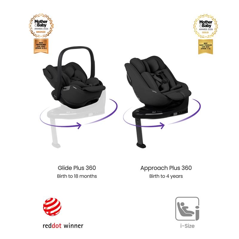 Silver Cross x Automobili Lamborghini Reef AL Arancio Travel System Ultimate 360 Family Car Seat Bundle (12-piece)