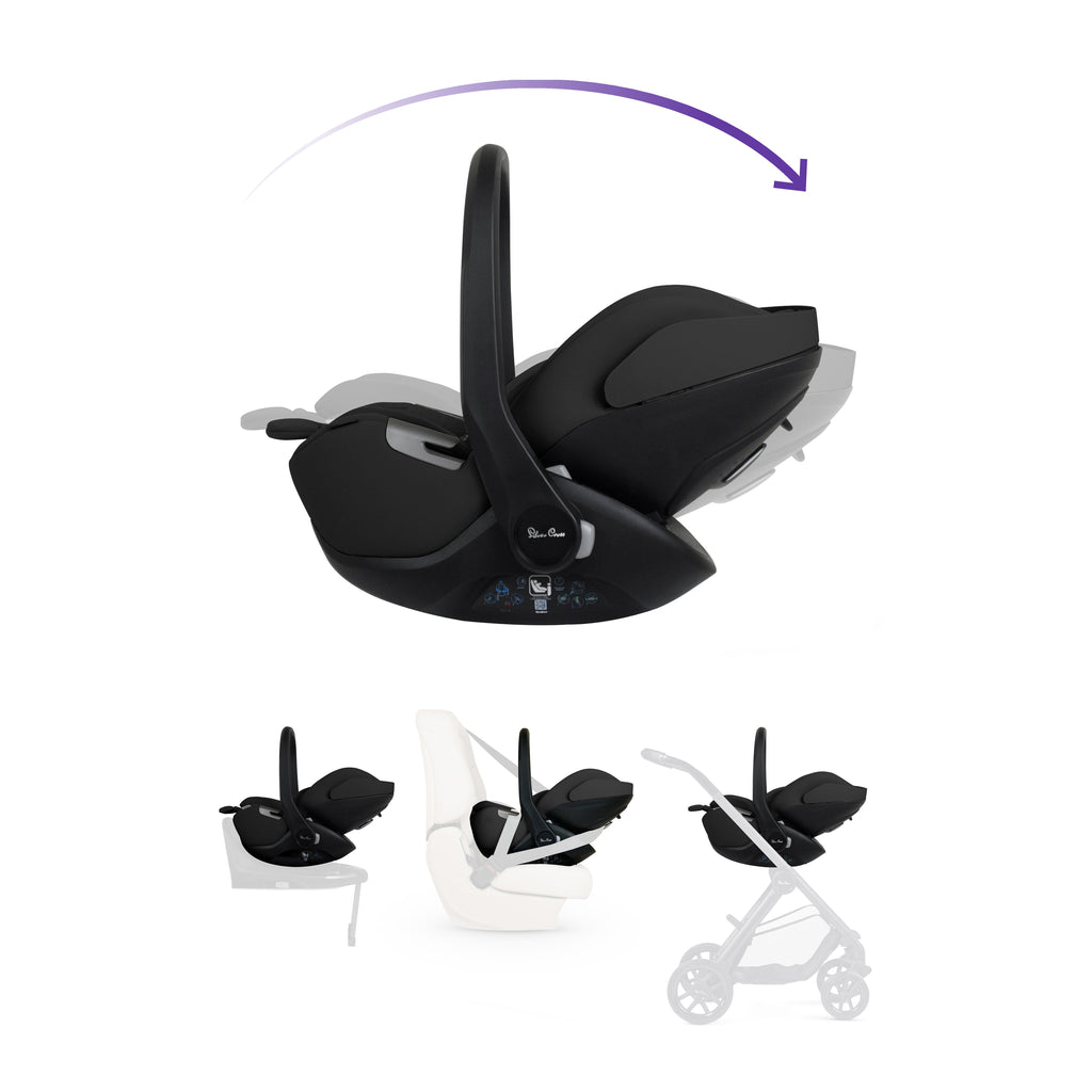 Silver Cross x Automobili Lamborghini Reef AL Arancio Travel System Ultimate 360 Infant Carrier Bundle (11-piece)
