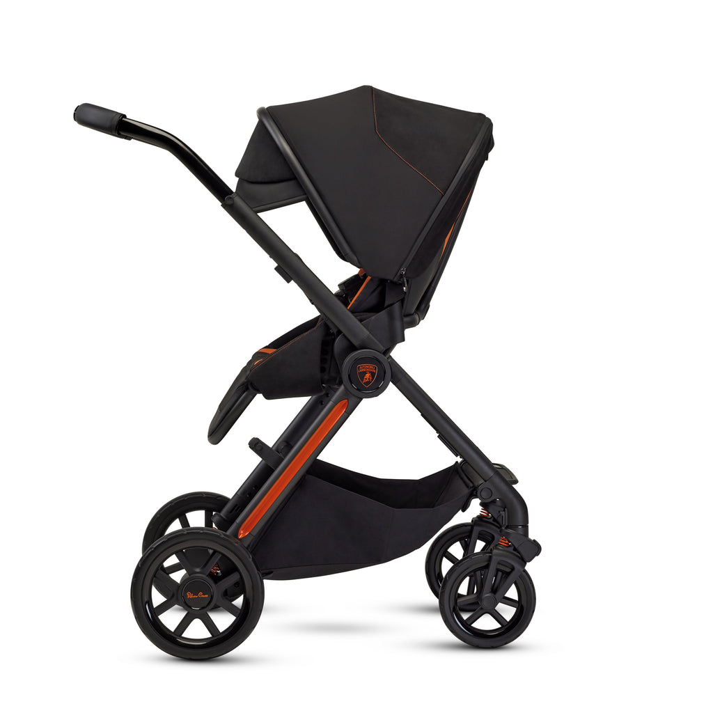 Silver Cross x Automobili Lamborghini Reef AL Arancio Travel System Ultimate 360 Family Car Seat Bundle (12-piece)