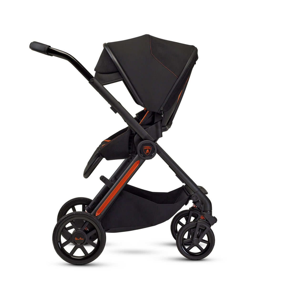 Silver Cross x Automobili Lamborghini Reef AL Arancio Travel System Ultimate 360 Infant Carrier Bundle (11-piece)