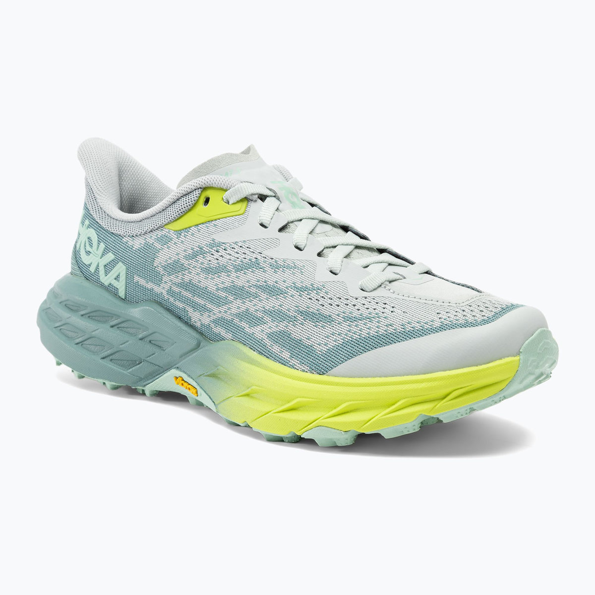 HOKA Speedgoat 5 — Sage / Lime