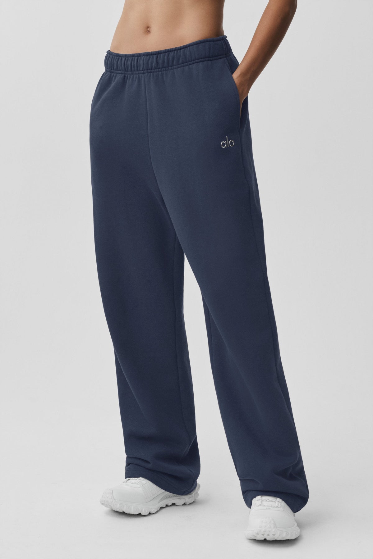 Pantalon large à taille avec cordon