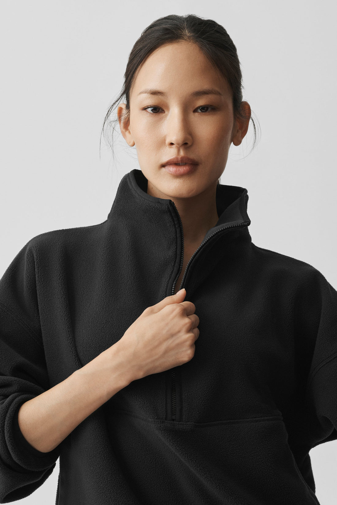 Polar Fleece Retreat Cover-Up - Black