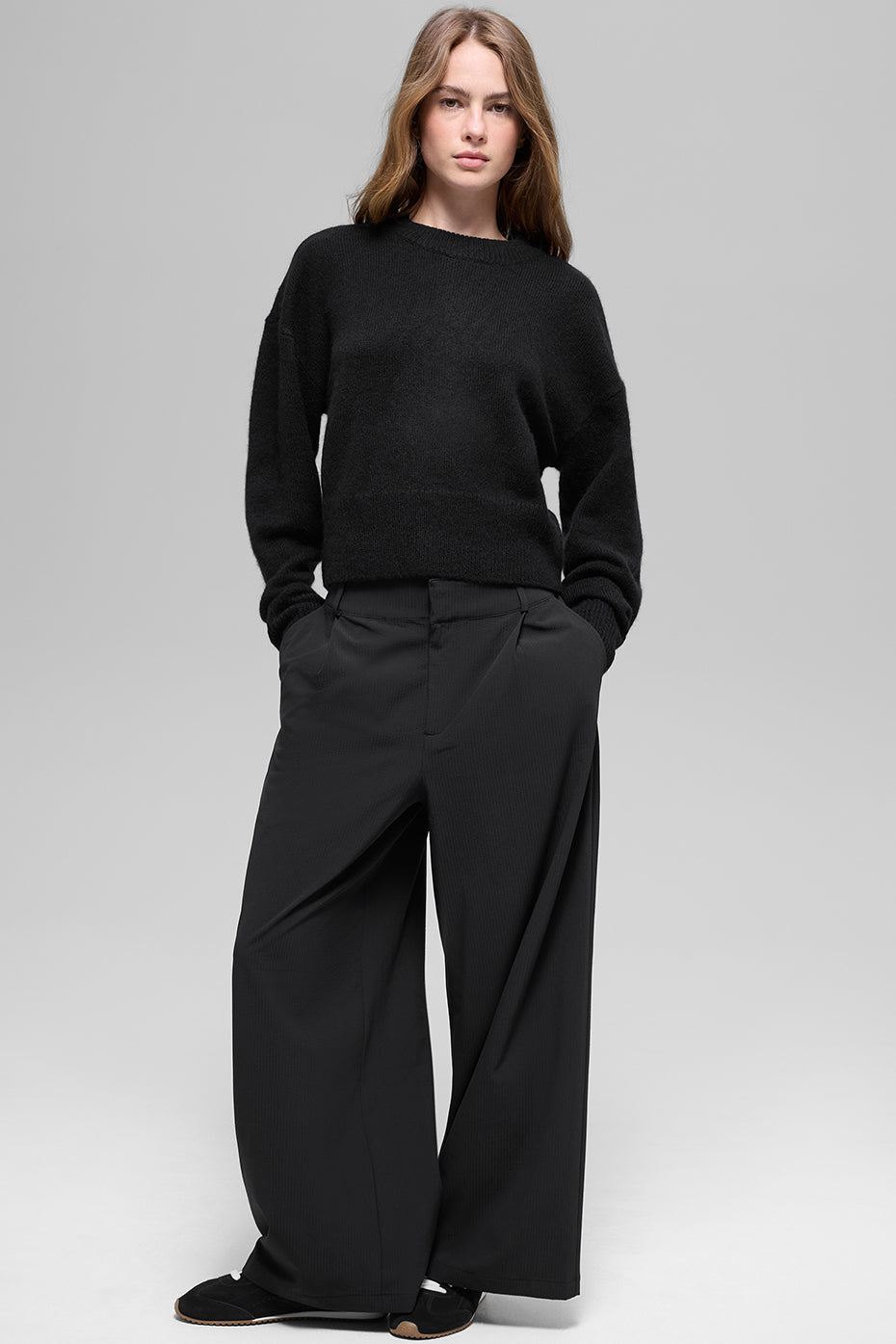Cashmere New Class Crewneck Sweater - Black