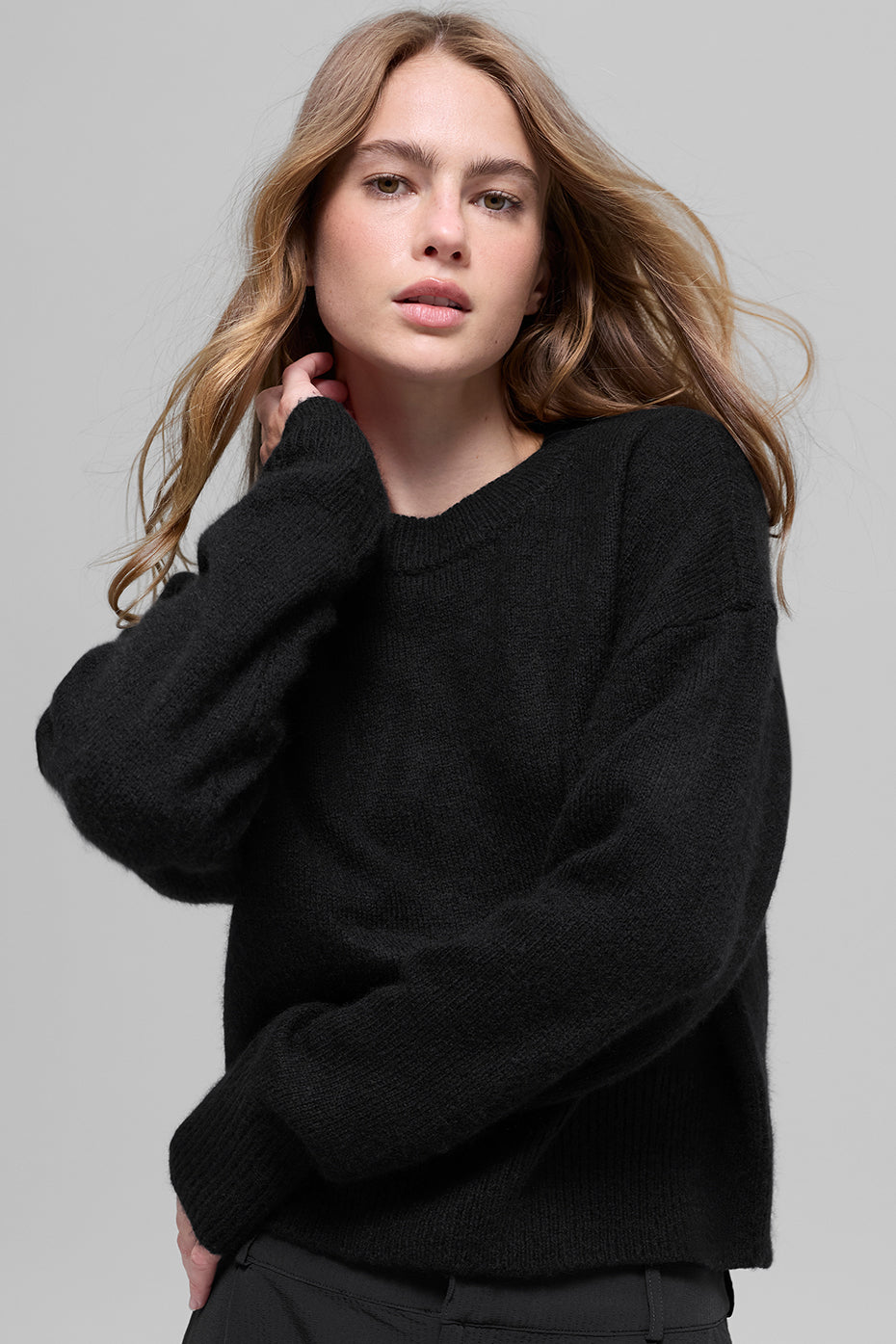 Cashmere New Class Crewneck Sweater - Black