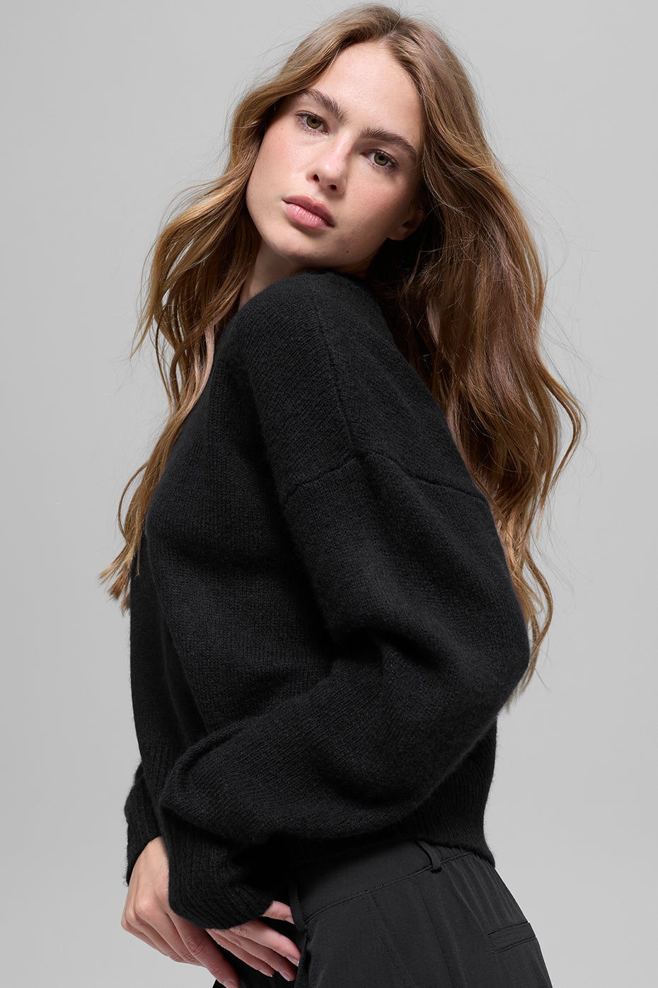 Cashmere New Class Crewneck Sweater - Black