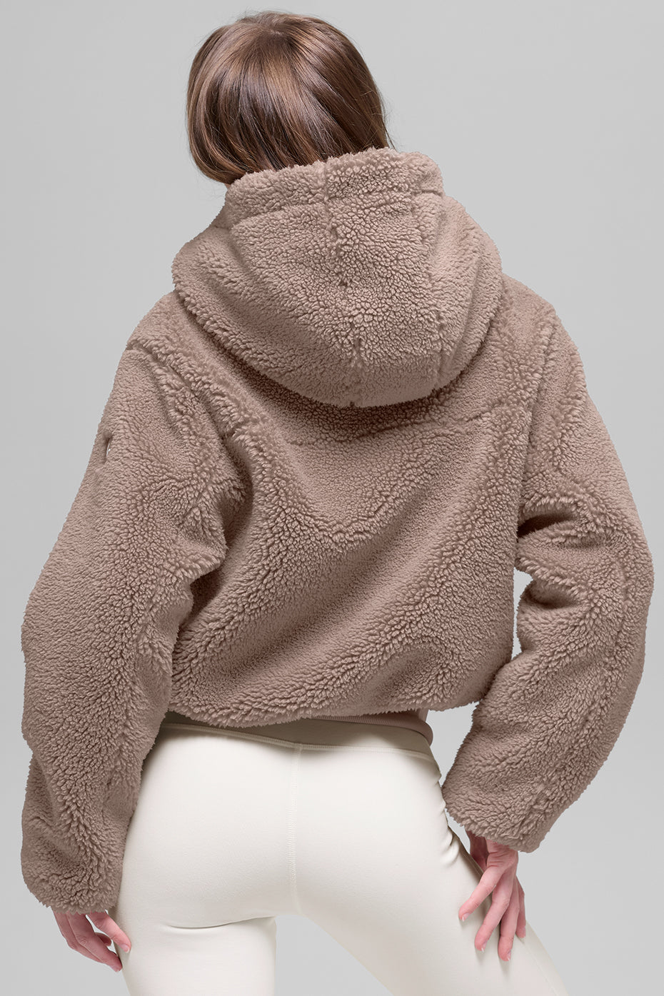 Veste à capuche effet peluche