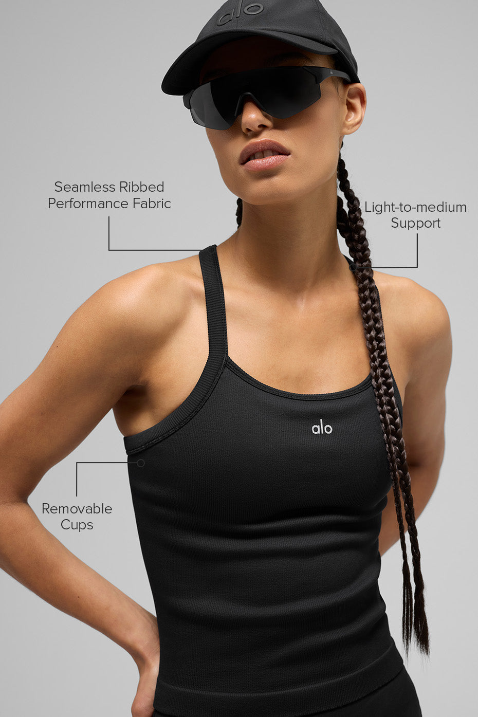 tank top bra Seamless ribbed ( long )