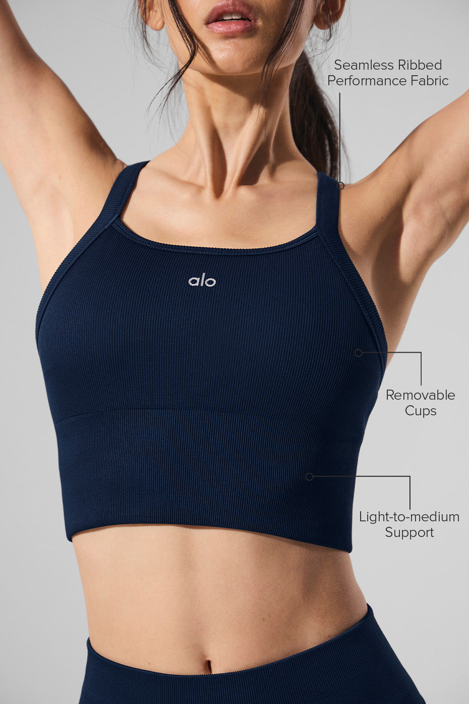 Tank bra Seamless Ribbed ( short)  "best-seller"