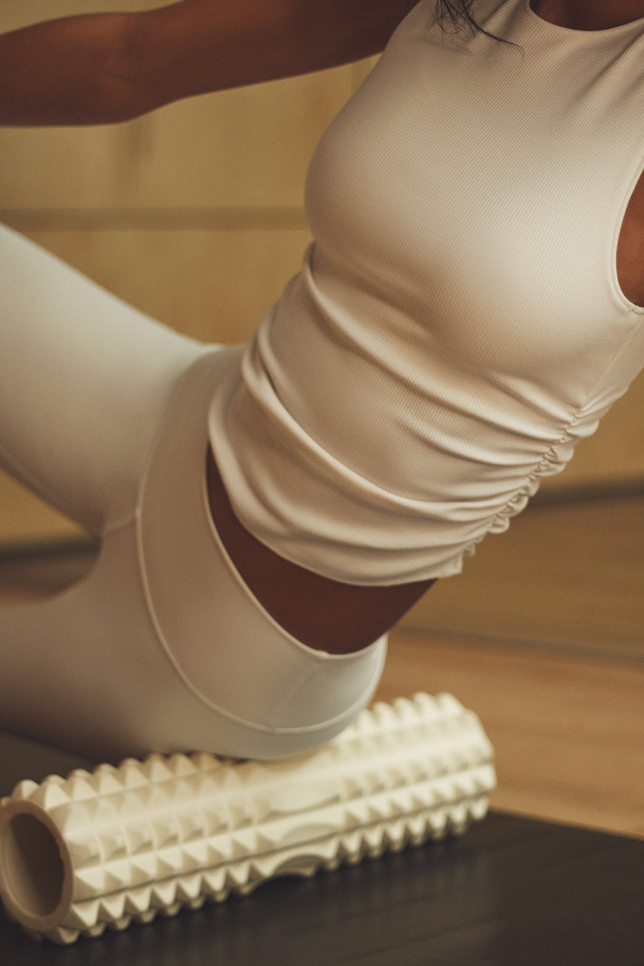 Tank top ribbed en pointe  "best-seller"