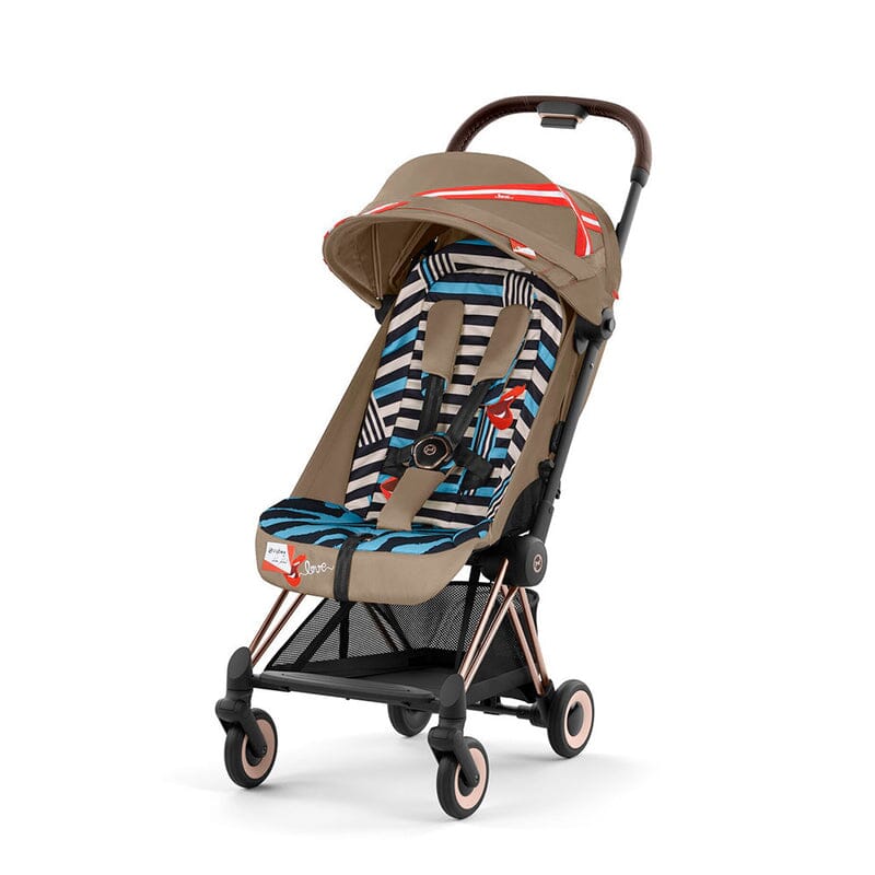CYBEX COYA Compact & Light Travel Stroller - KK One Love / Rose Gold