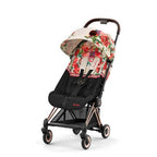 CYBEX COYA Compact & Light Travel Stroller - Spring Blossom - Light Beige