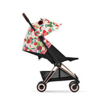 CYBEX COYA Compact & Light Travel Stroller - Spring Blossom - Light Beige