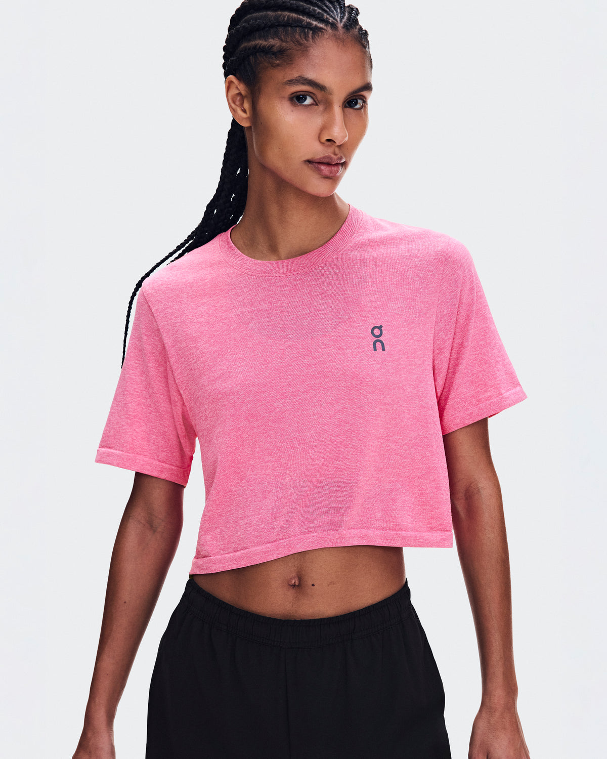 Train Flex-T Crop coloris Rose chiné – vue 2