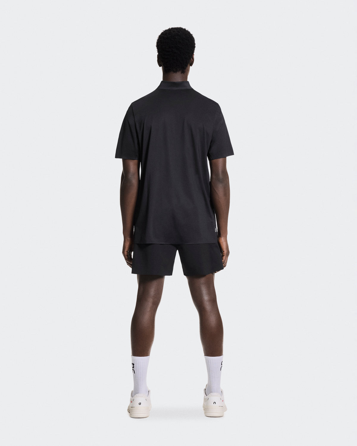 Court Polo coloris Noir – vue 2