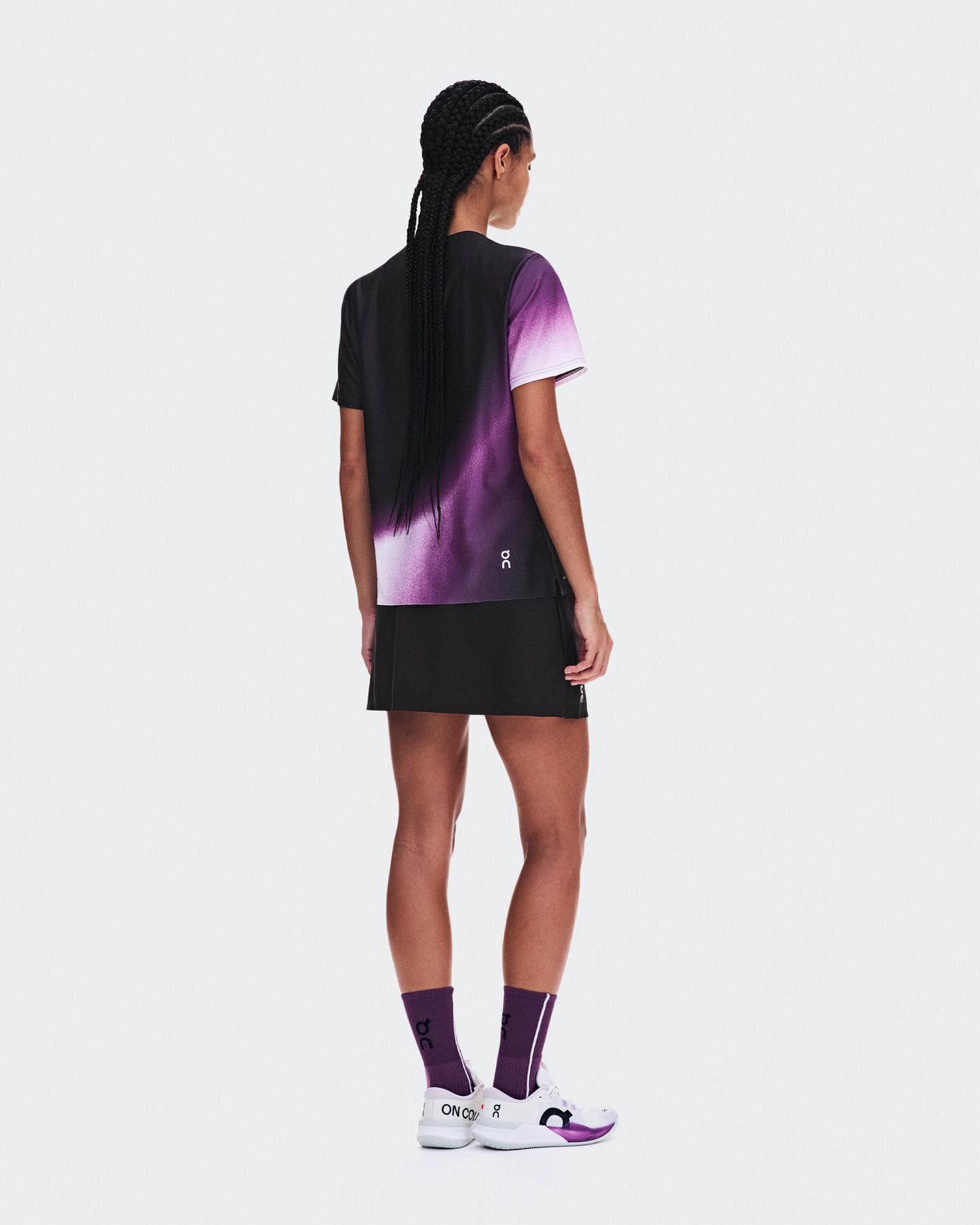 Court-T Swing coloris Noir / Cassis – vue 3